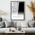 Boca Raton Florida City Map Poster - GroovyGrove