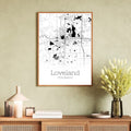 Loveland Colorado City Map Poster - GroovyGrove