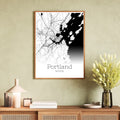 Portland Maine City Map Poster - GroovyGrove