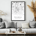 Brockton Massachusetts City Map Poster - GroovyGrove