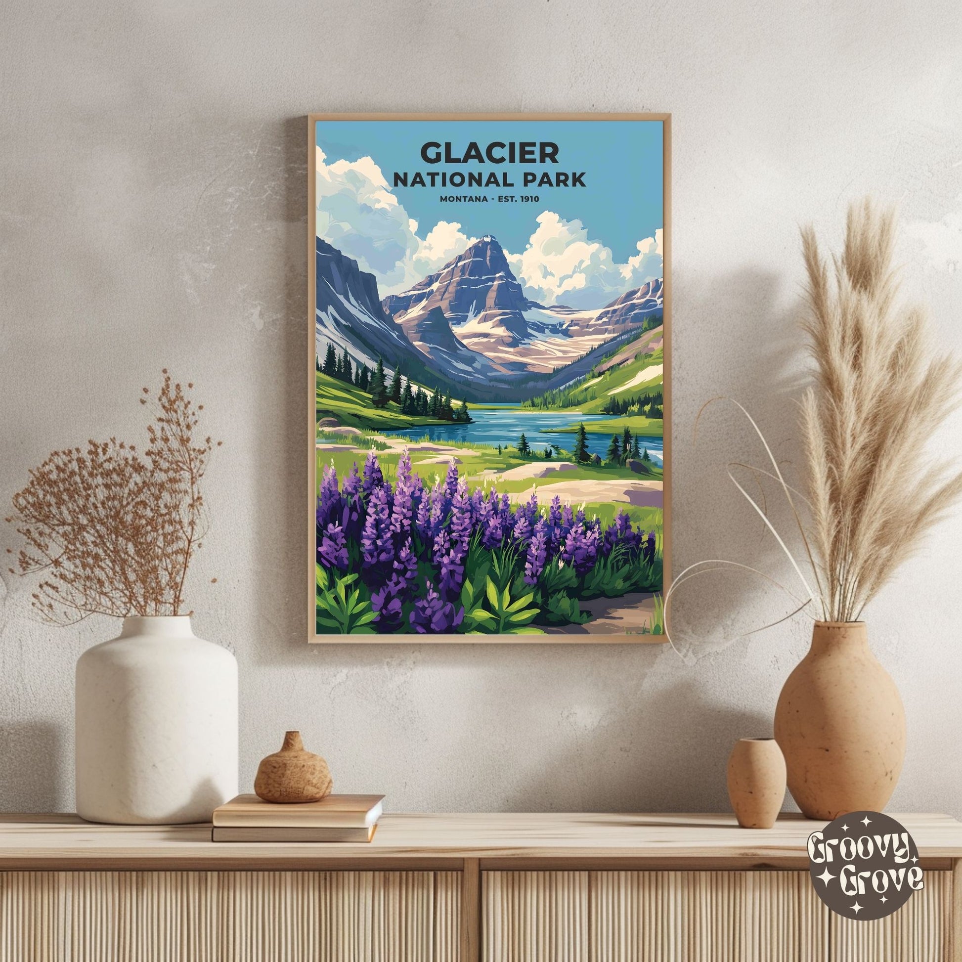 Glacier National Park Poster - GroovyGrove