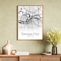 Kansas City Missouri Map Poster - GroovyGrove