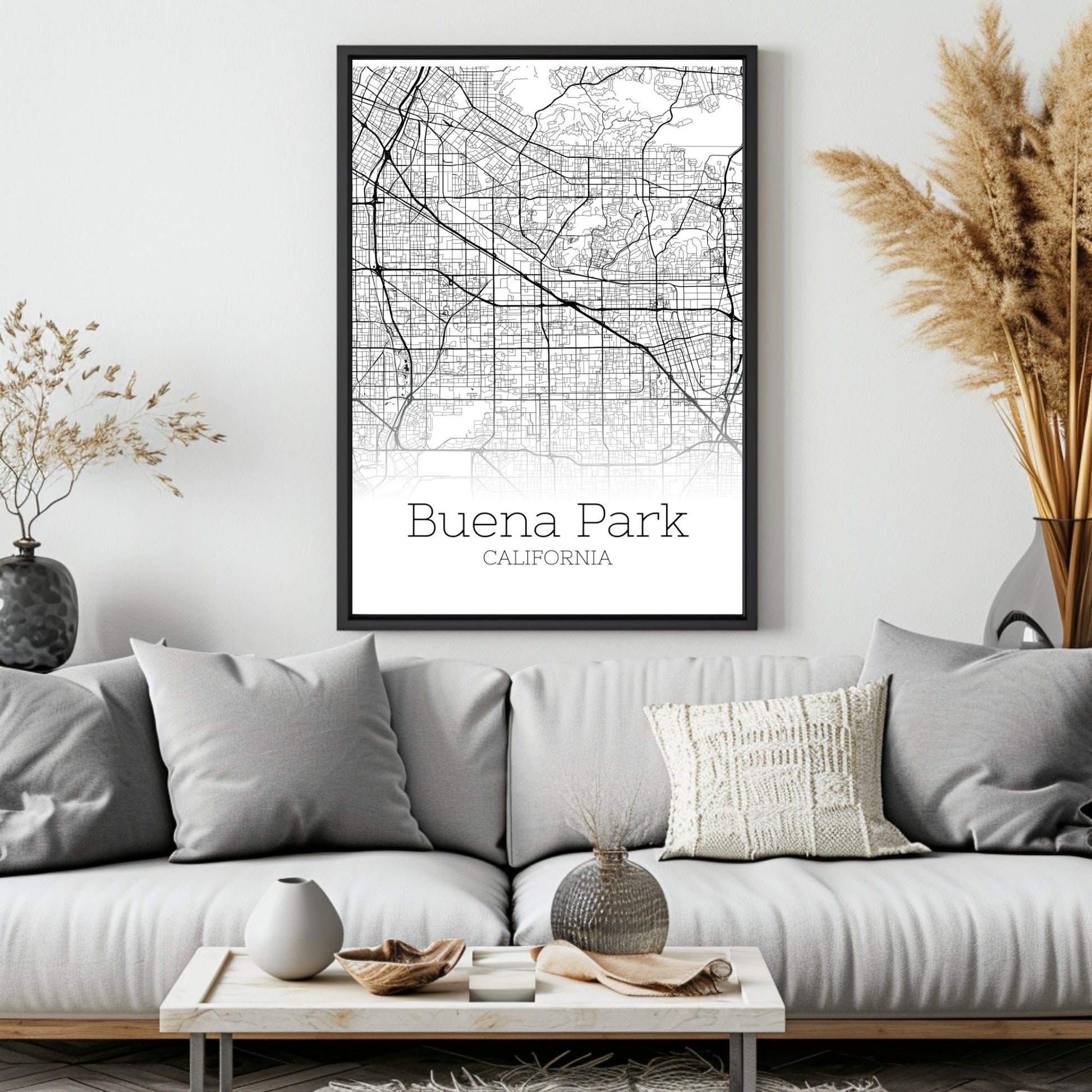 Buena Park California City Map Poster - GroovyGrove