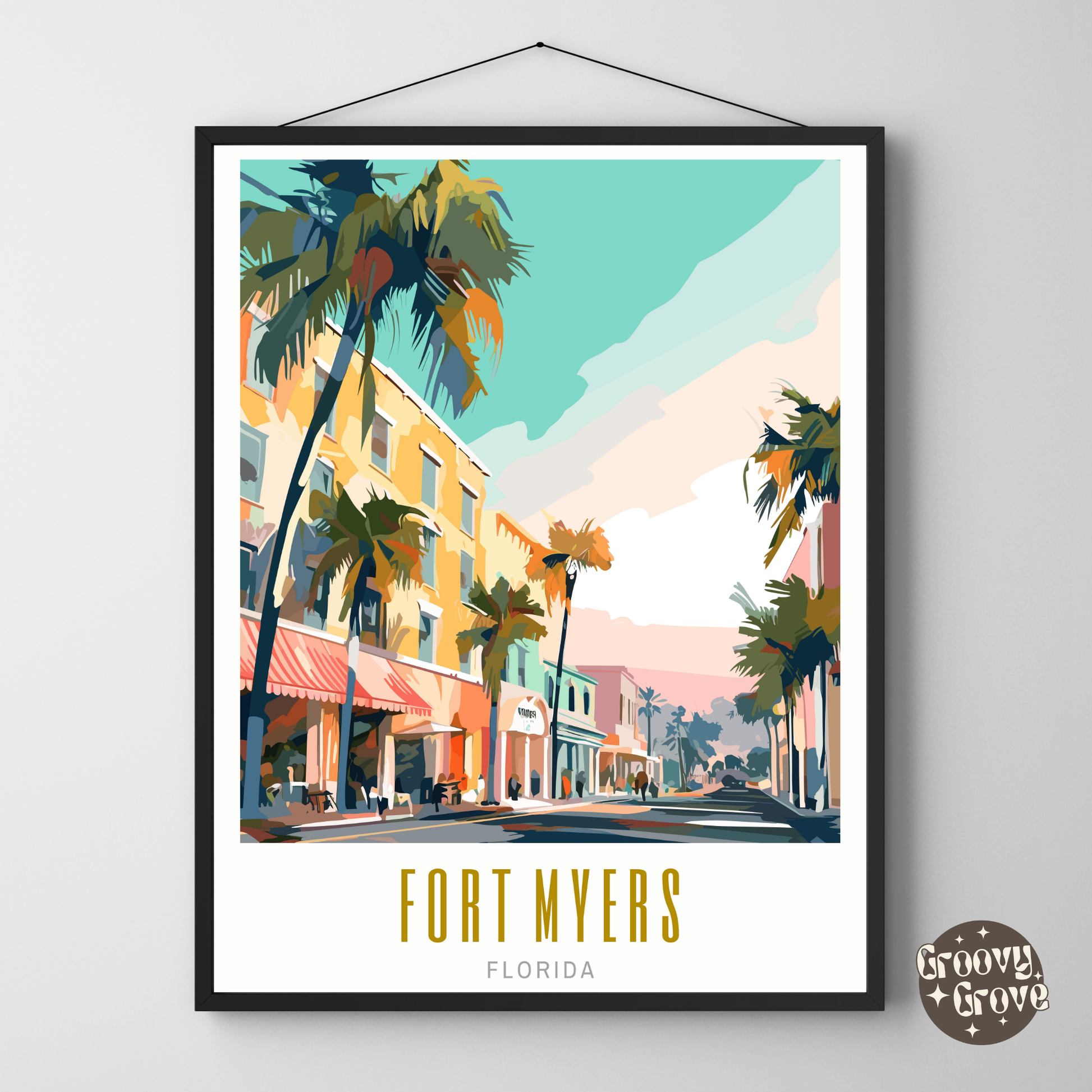 Fort Myers Florida Poster - GroovyGrove