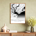 Mount Pleasant South Carolina City Map Poster - GroovyGrove