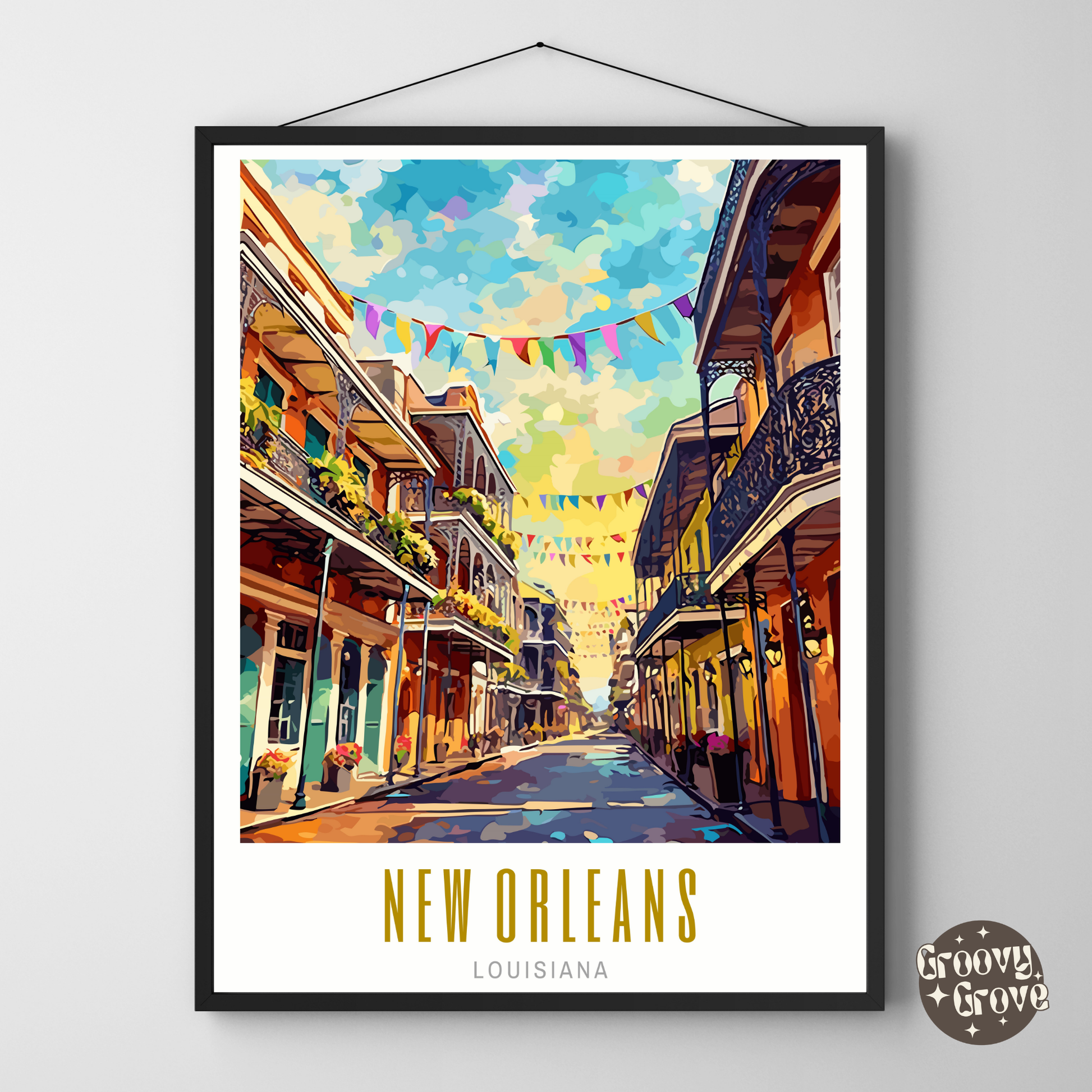 New Orleans Louisiana Poster - GroovyGrove