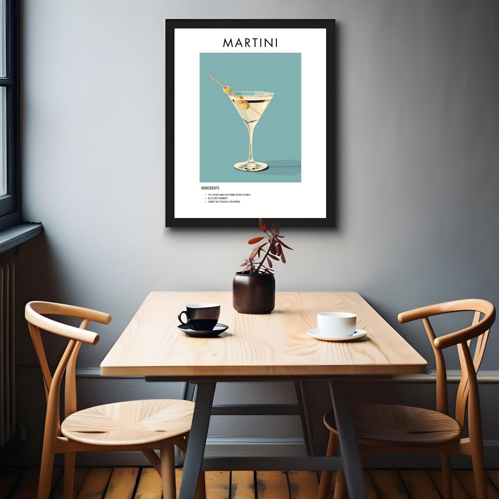 Martini Retro Cocktail Poster - GroovyGrove