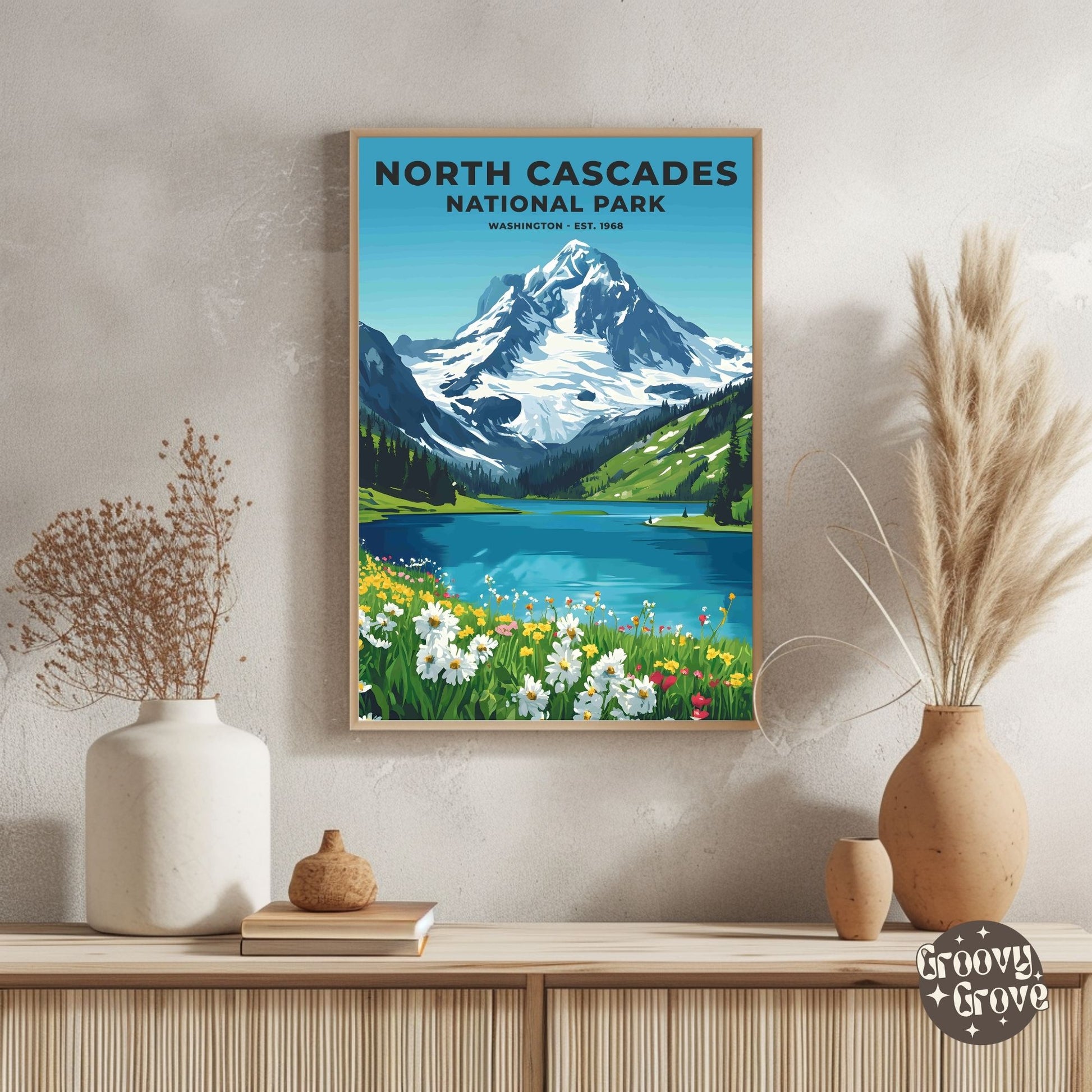 North Cascades National Park Poster - GroovyGrove