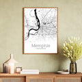 Memphis Tennessee City Map Poster - GroovyGrove