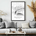 Appleton Wisconsin City Map Poster - GroovyGrove