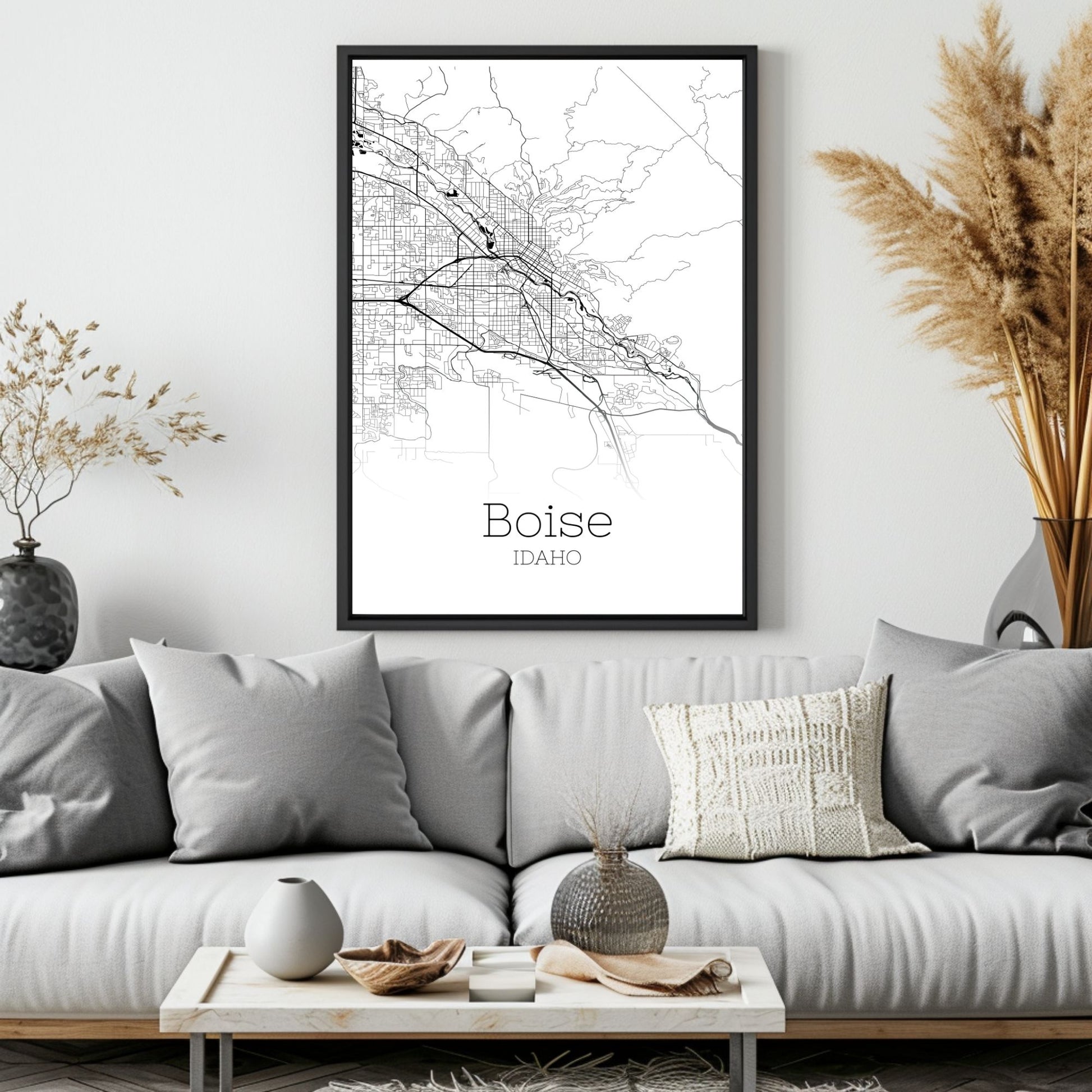 Boise Idaho City Map Poster - GroovyGrove