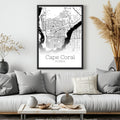 Cape Coral Florida City Map Poster - GroovyGrove