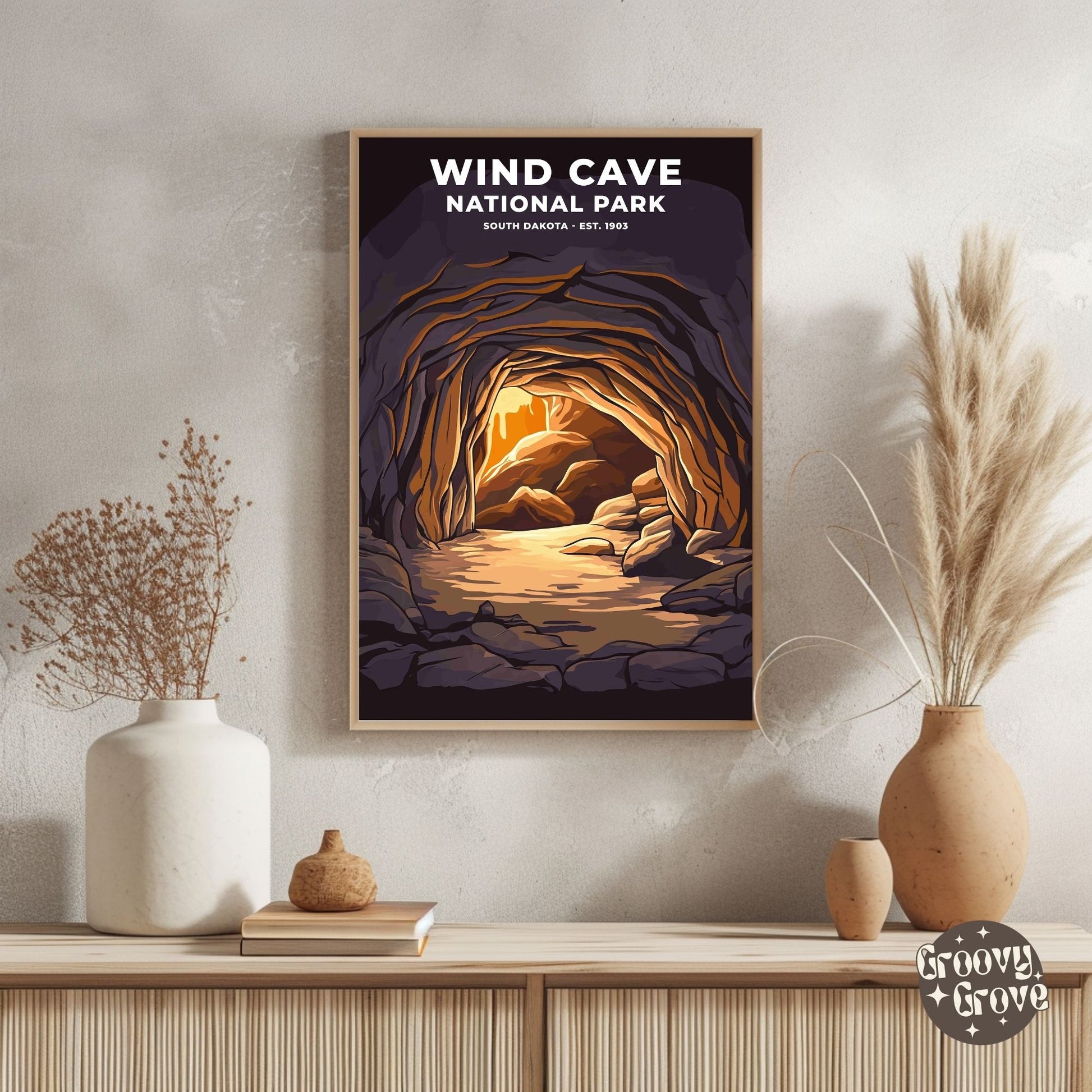 Wind Cave National Park Poster - GroovyGrove