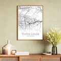 Yorba Linda California City Map Poster - GroovyGrove