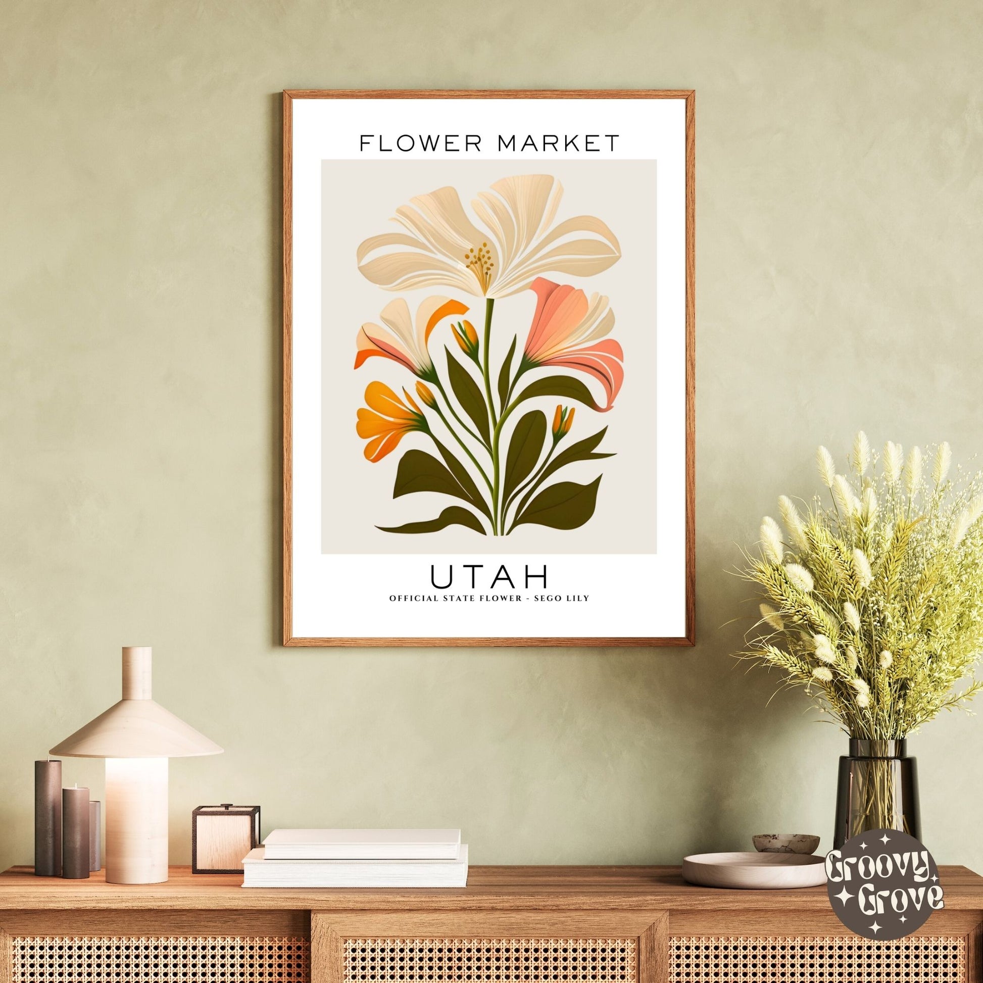 Utah Flower Market Poster - GroovyGrove