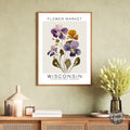 Wisconsin Flower Market Poster - GroovyGrove