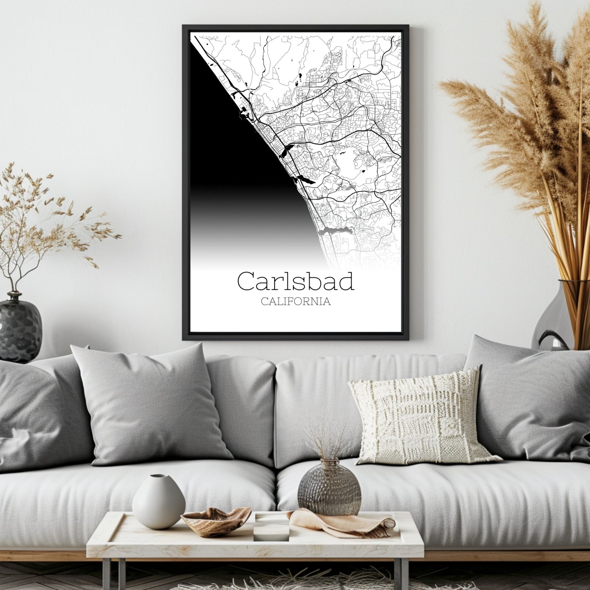 Carlsbad California City Map Poster - GroovyGrove