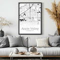 Apple Valley Minnesota City Map Poster - GroovyGrove