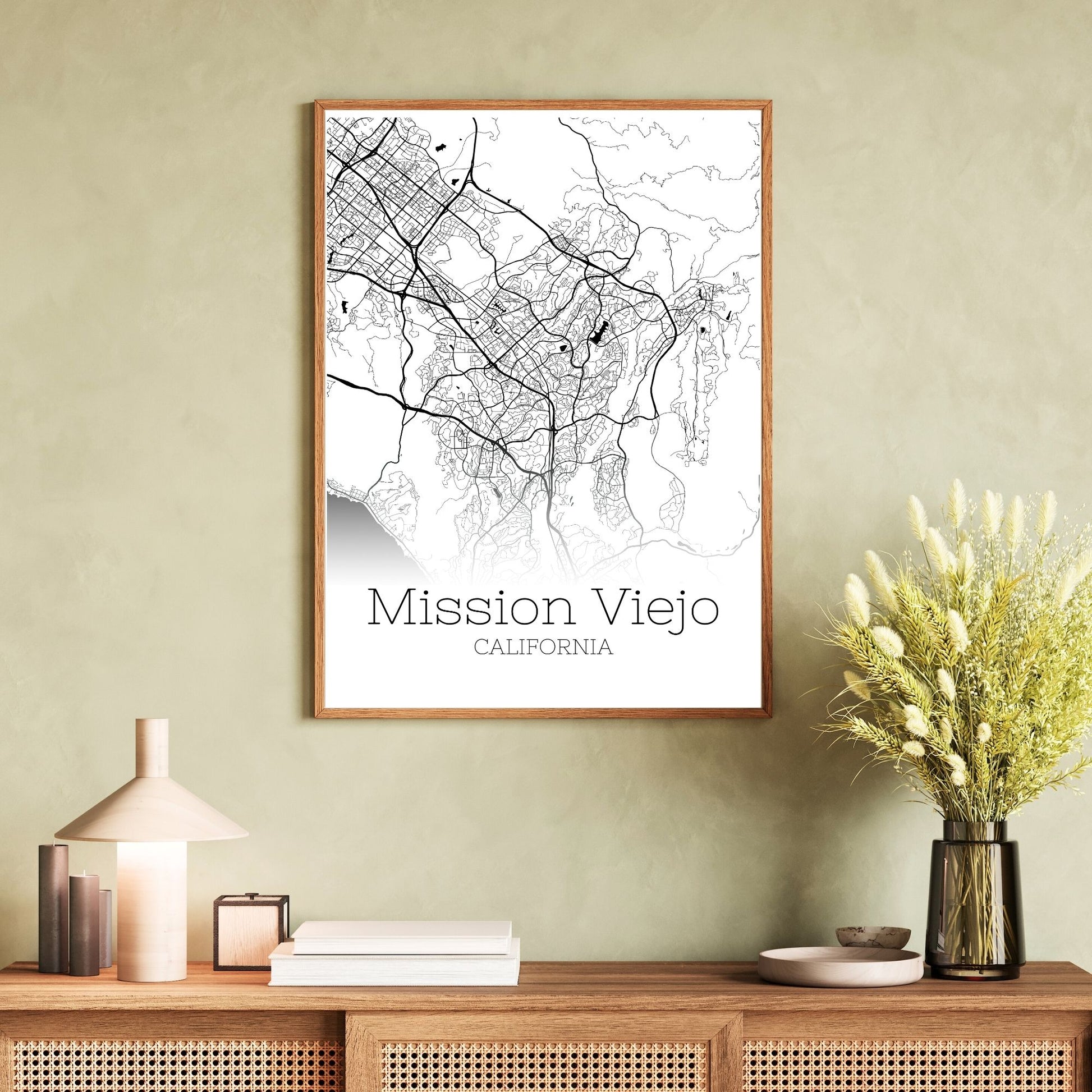 Mission Viejo California City Map Poster - GroovyGrove