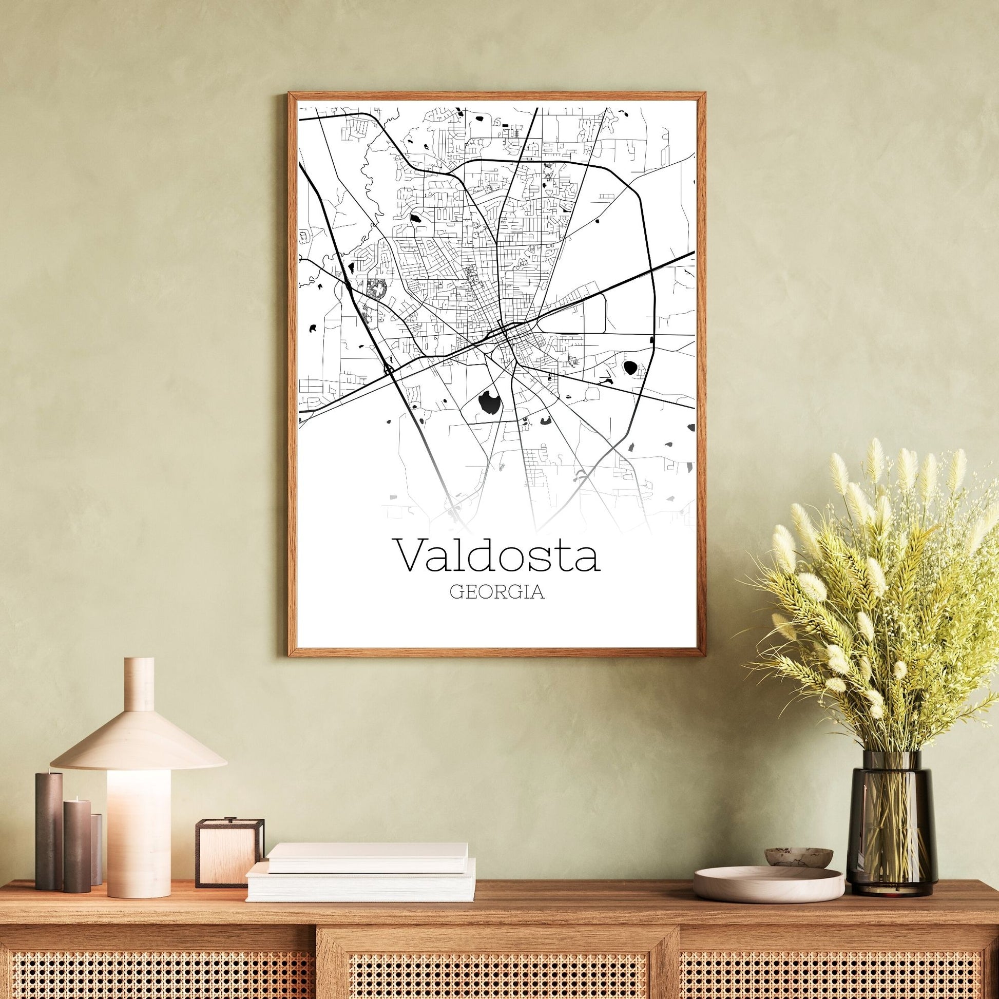 Valdosta Georgia City Map Poster - GroovyGrove