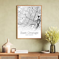 East Orange New Jersey City Map Poster - GroovyGrove