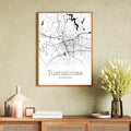 Tuscaloosa Alabama City Map Poster - GroovyGrove