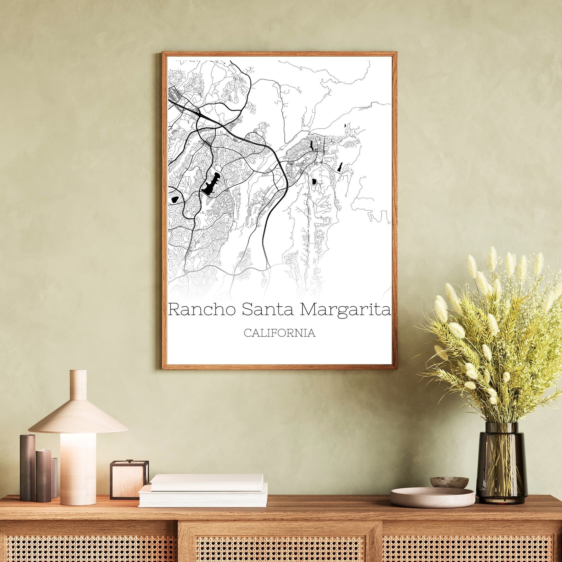 Rancho Santa Margarita California City Map Poster - GroovyGrove