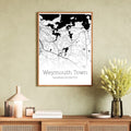 Weymouth Massachusetts City Map Poster - GroovyGrove