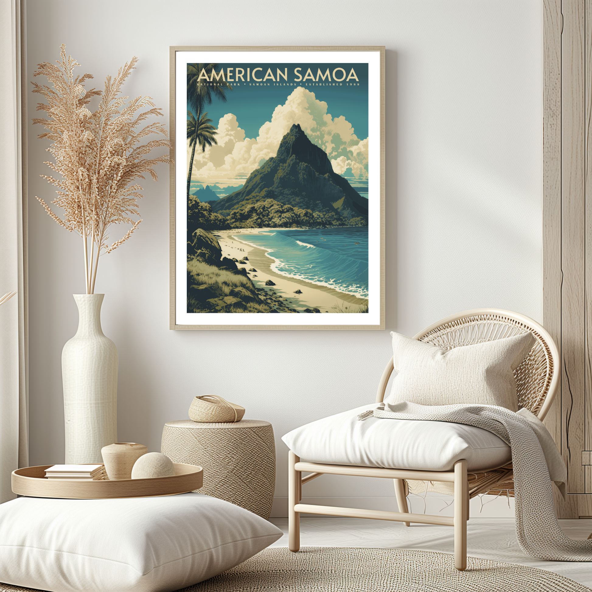 American Samoa National Park Vintage Poster - GroovyGrove