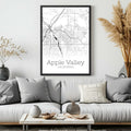 Apple Valley California City Map Poster - GroovyGrove