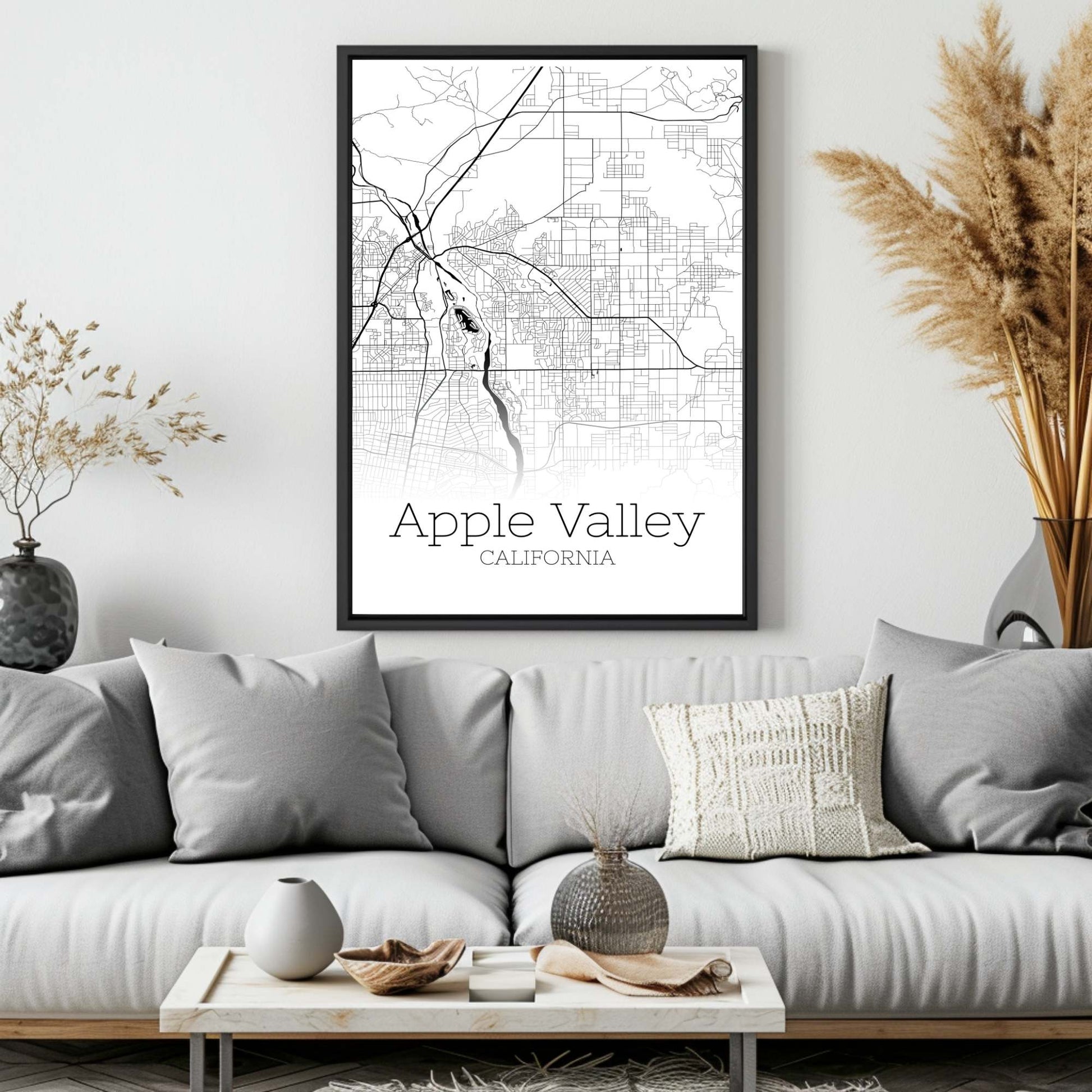 Apple Valley California City Map Poster - GroovyGrove