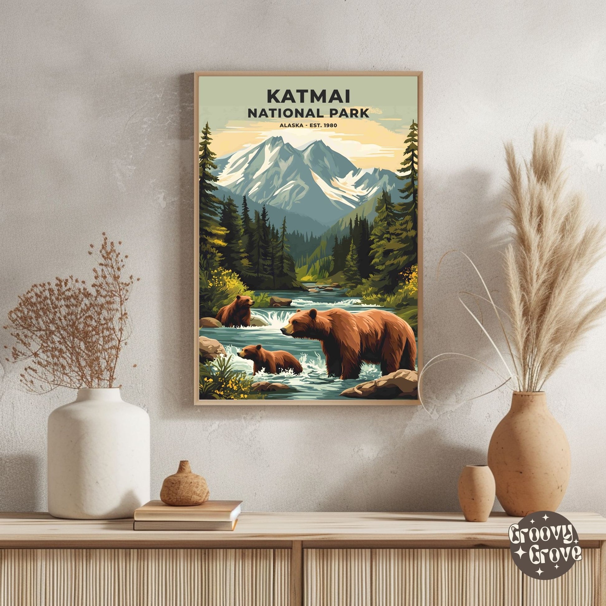 Katmai National Park Poster - GroovyGrove