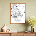 Deltona Florida City Map Poster - GroovyGrove