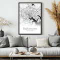 Baltimore Maryland City Map Poster - GroovyGrove