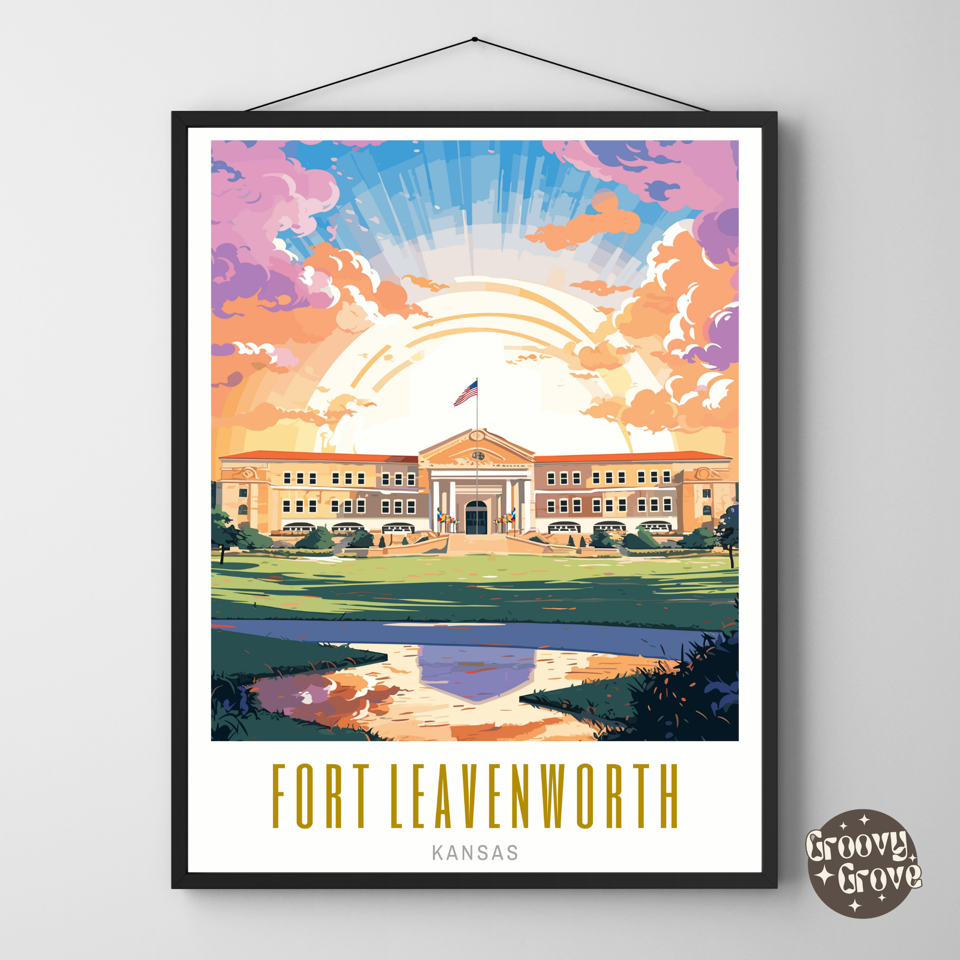 Fort Leavenworth Kansas Poster - GroovyGrove