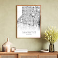 Lauderhill Florida City Map Poster - GroovyGrove