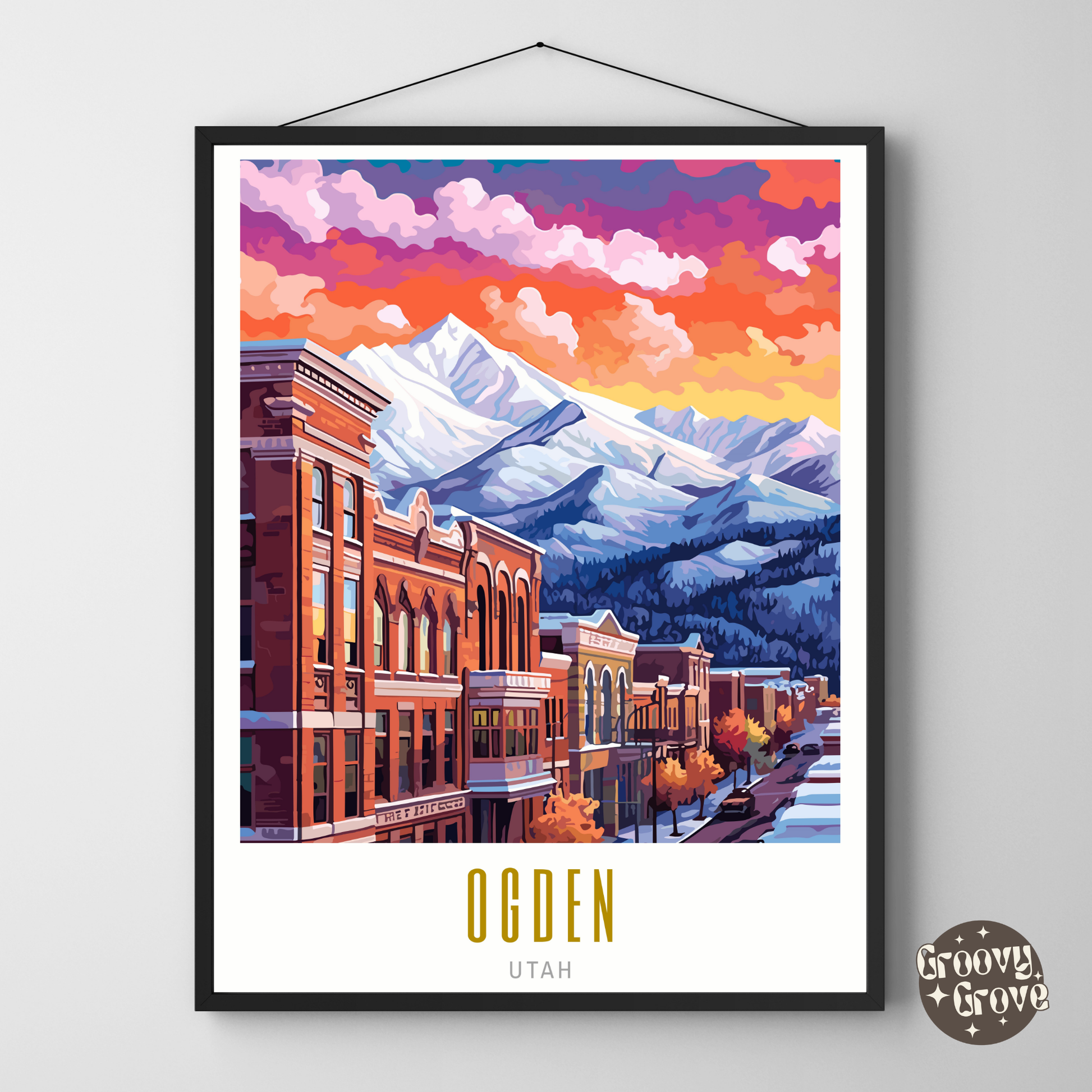 Ogden Utah Poster - GroovyGrove