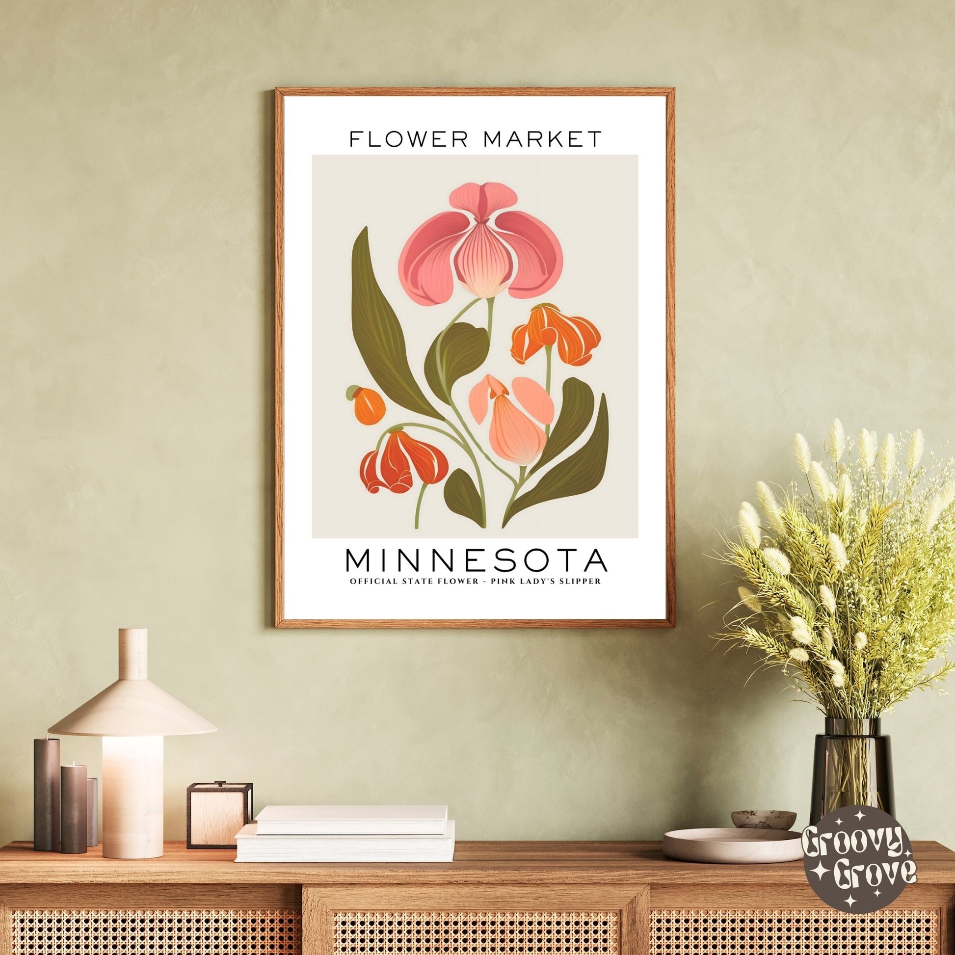 Minnesota Flower Market Poster - GroovyGrove