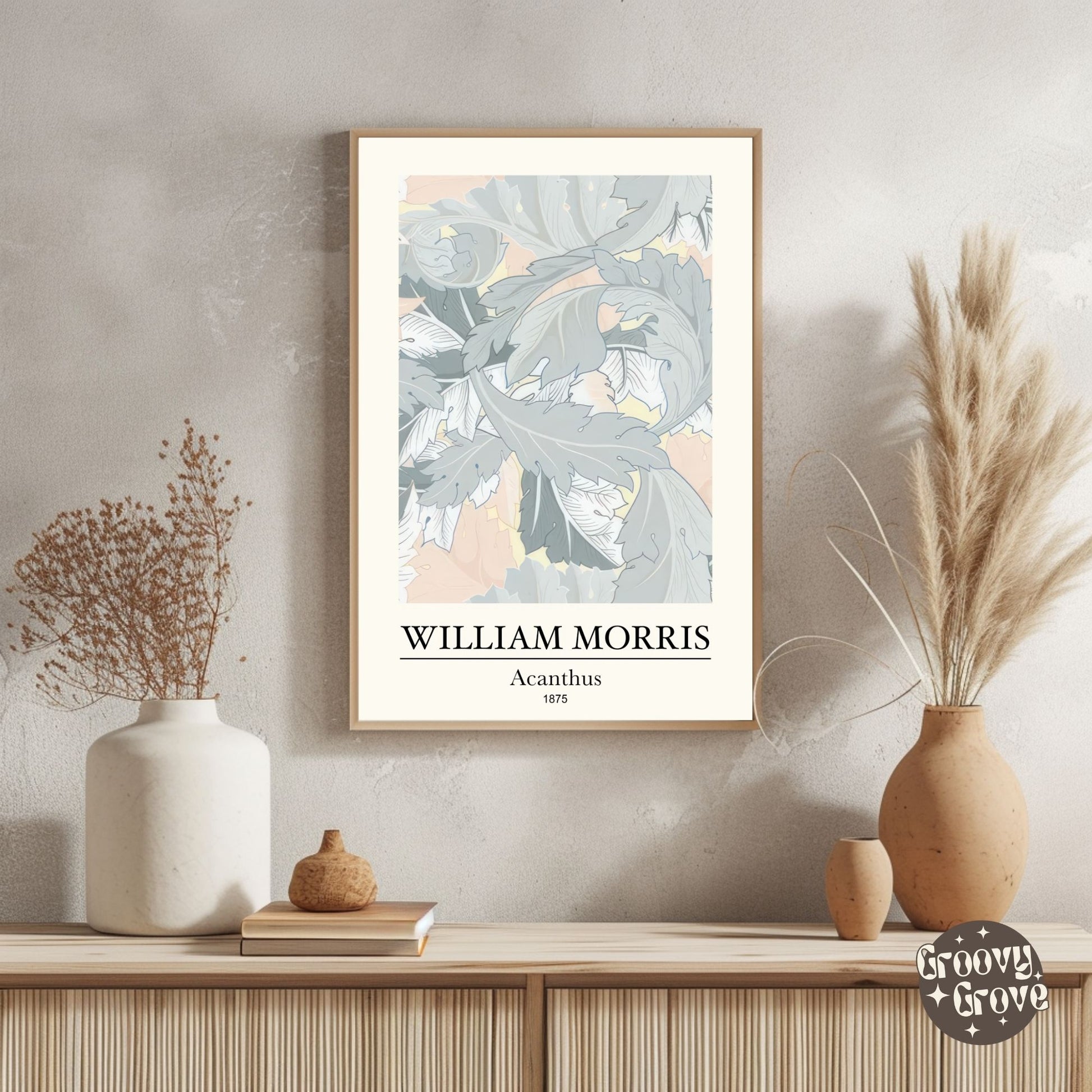 Acanthus 1875 William Morris Poster - GroovyGrove