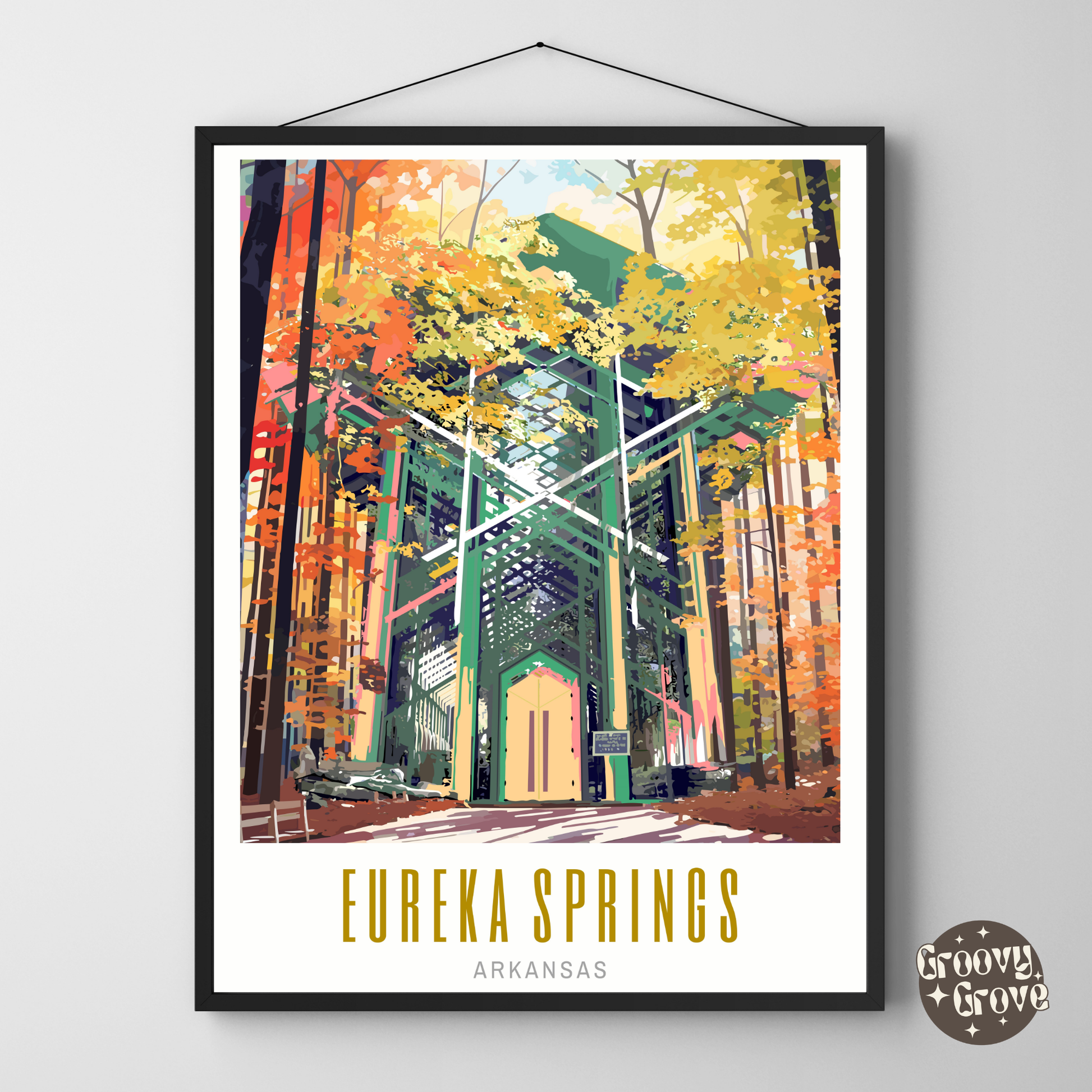 Eureka Springs Arkansas Poster - GroovyGrove