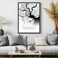 Charleston South Carolina City Map Poster - GroovyGrove