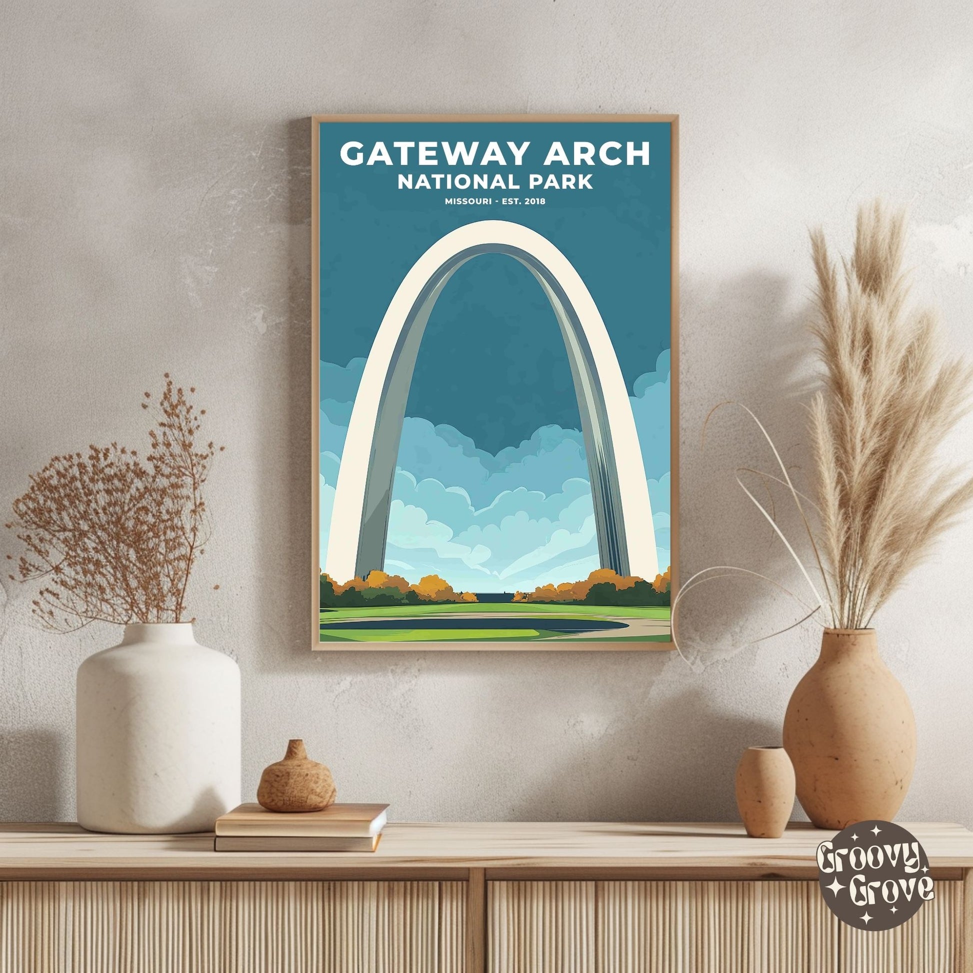 Gateway Arch National Park Poster - GroovyGrove