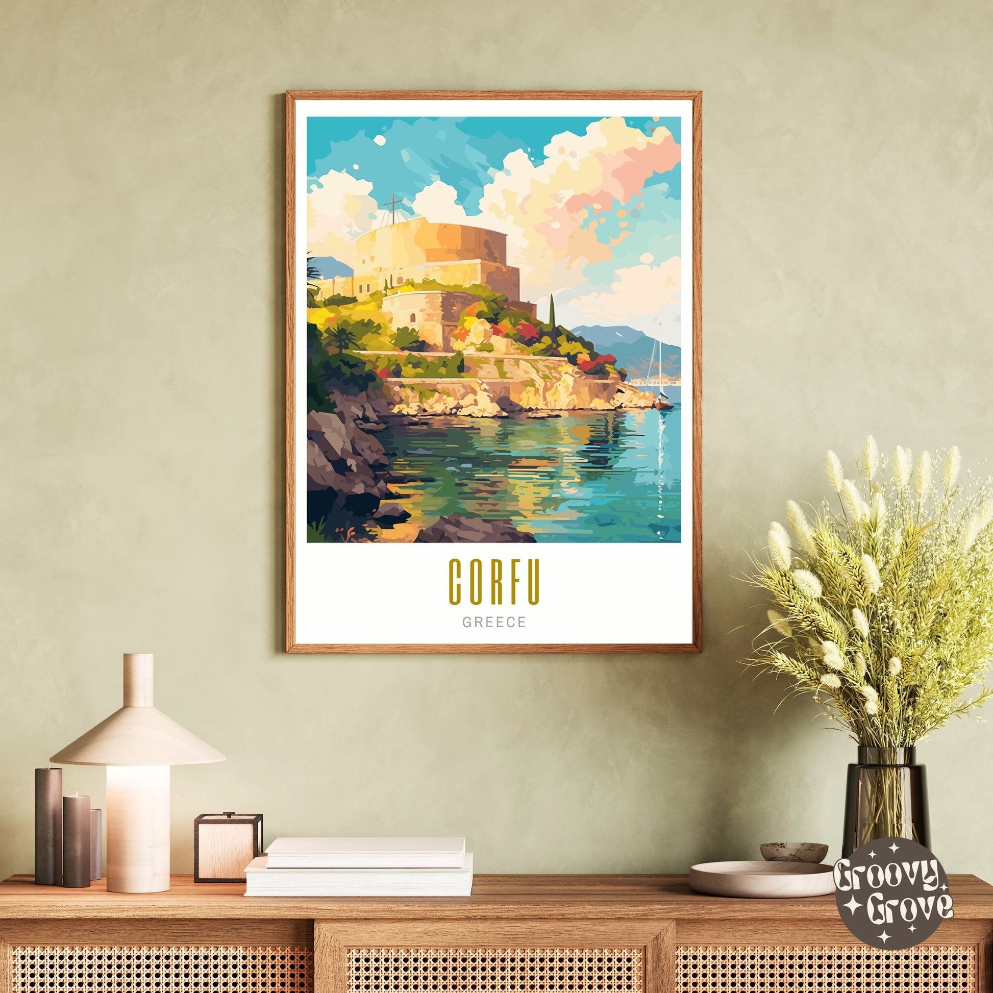 Corfu Greece Poster - GroovyGrove