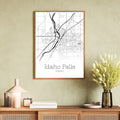 Idaho Falls Idaho City Map Poster - GroovyGrove