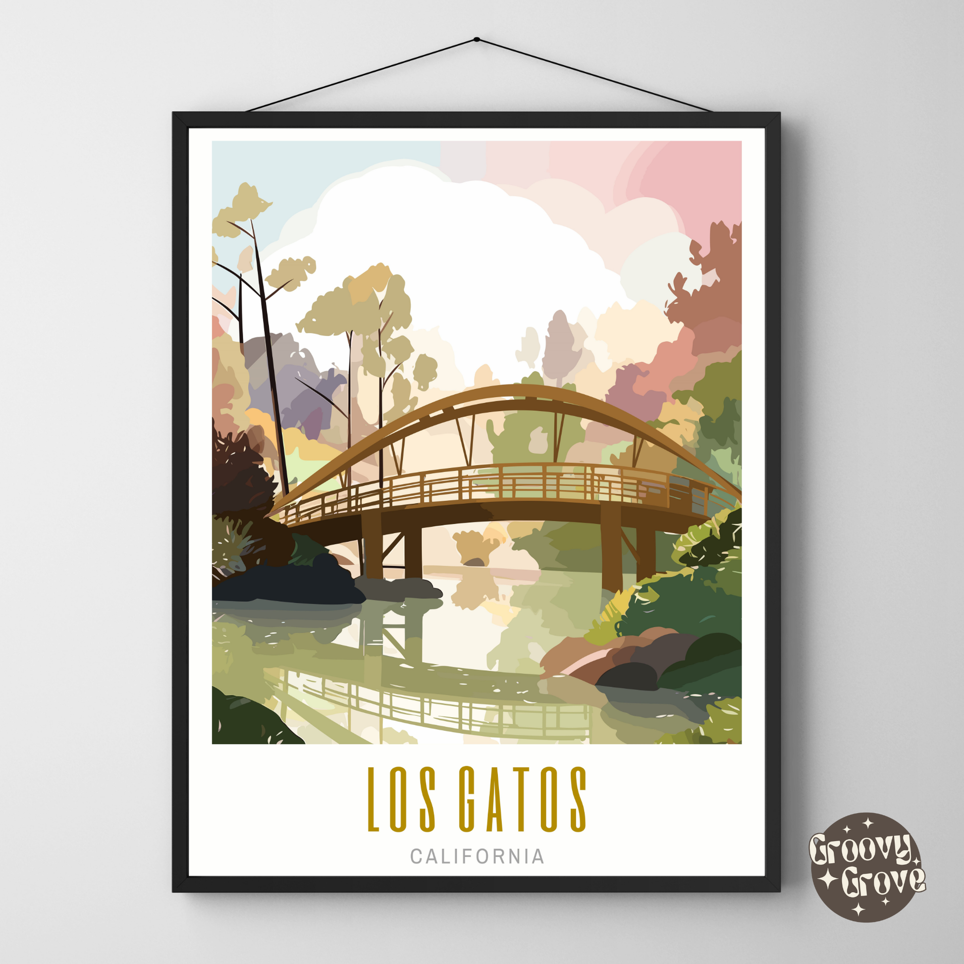 Los Gatos California Poster - GroovyGrove