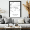 Camarillo California City Map Poster - GroovyGrove