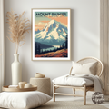 Mount Rainier National Park Vintage Poster - GroovyGrove