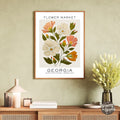 Georgia Flower Market Poster - GroovyGrove