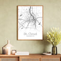 St. Cloud Minnesota City Map Poster - GroovyGrove