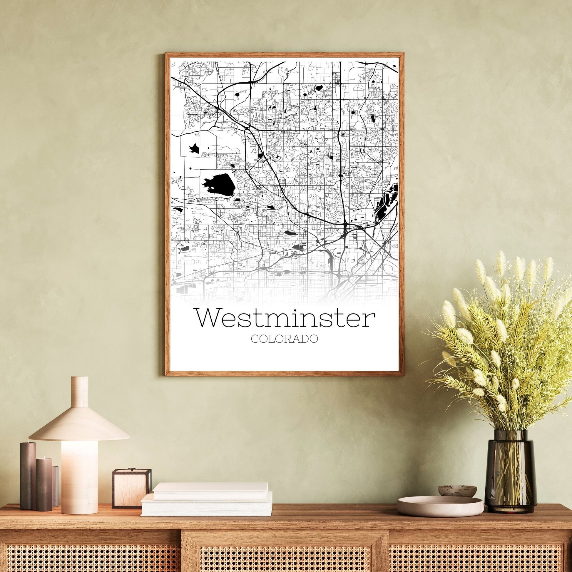 Westminster Colorado City Map Poster - GroovyGrove